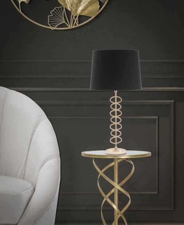 FURNLUX BORDSLAMPA X GULD 30CM