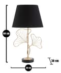 Miniatyrbild 5 av 5: FURNLUX BORDSLAMPA BLAD SVART 30CM