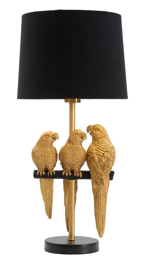 FURNLUX BORDSLAMPA PAPEGOJA SVART 30CM