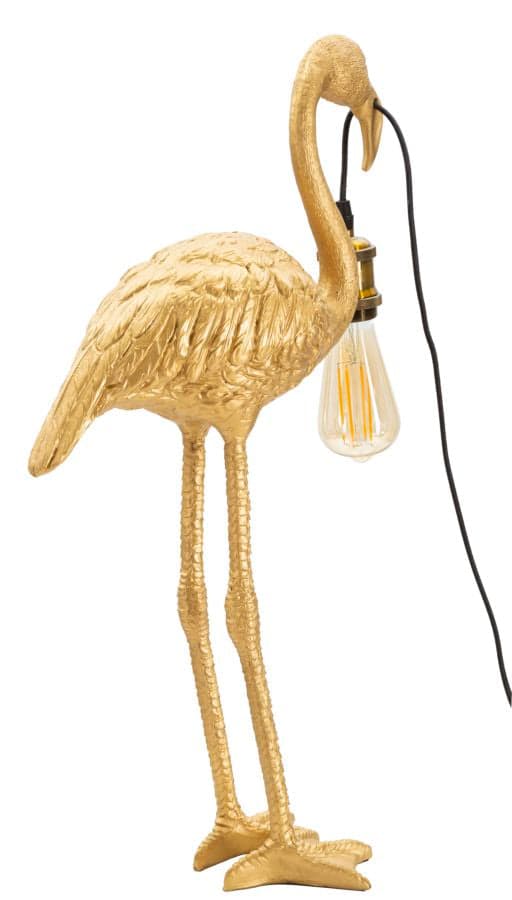 FURNLUX BORDSLAMPA FLAMINGO GULD 37CM