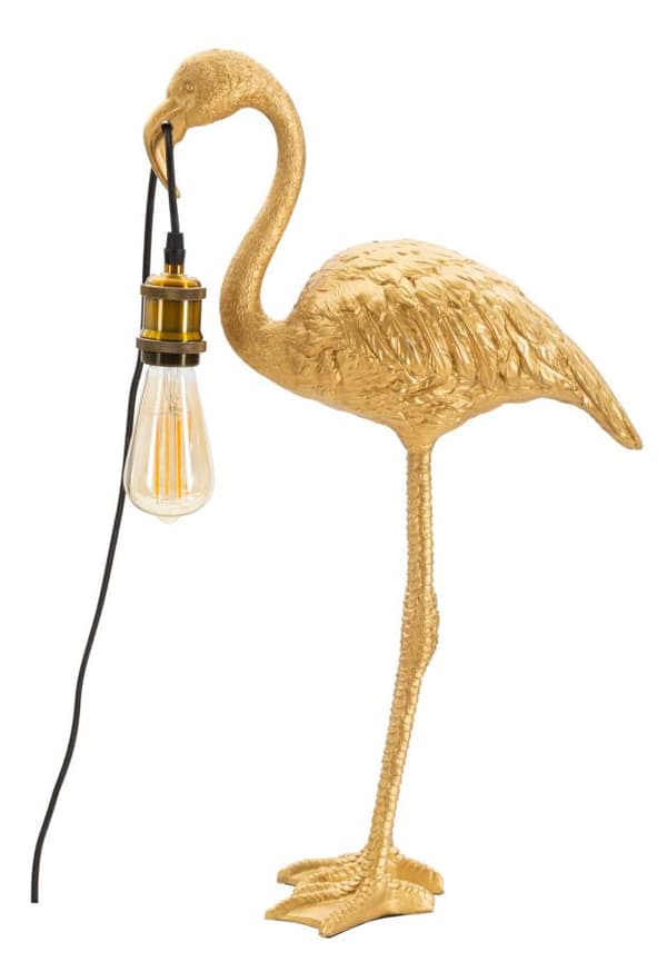 FURNLUX BORDSLAMPA FLAMINGO GULD 37CM