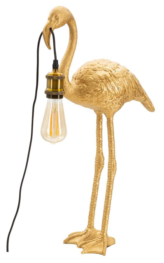 FURNLUX BORDSLAMPA FLAMINGO GULD 37CM