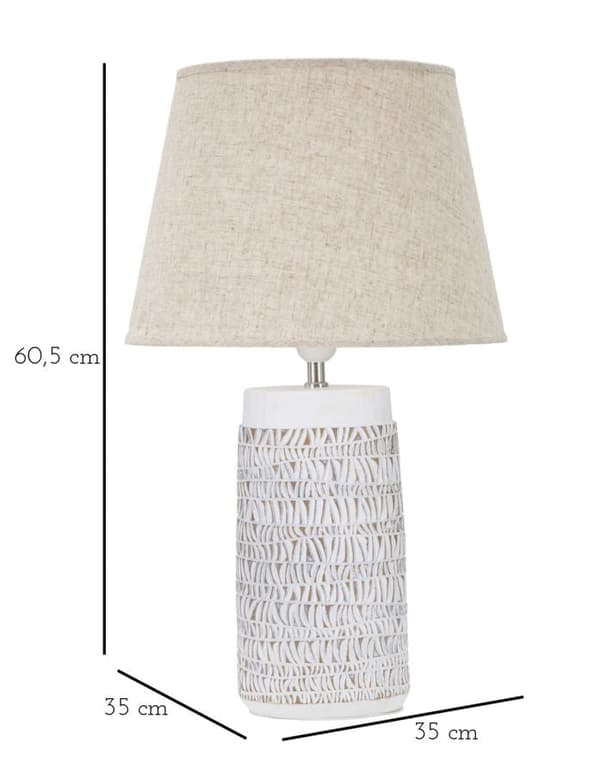 FURNLUX BORDSLAMPA NAIROBI VIT 35CM