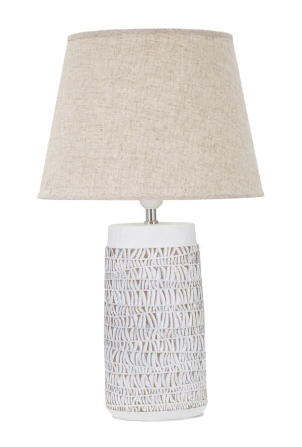 FURNLUX BORDSLAMPA NAIROBI VIT 35CM