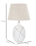 Miniatyrbild 6 av 6: FURNLUX BORDSLAMPA LINE VIT 35CM