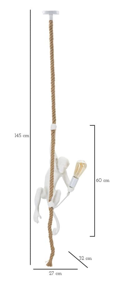 FURNLUX TAKLAMPA APA VIT 27CM