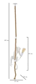 Miniatyrbild 7 av 7: FURNLUX TAKLAMPA APA VIT 27CM