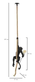 Miniatyrbild 7 av 7: FURNLUX TAKLAMPA APA SVART 27CM
