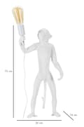 Miniatyrbild 8 av 8: FURNLUX BORDSLAMPA APA VIT 26CM