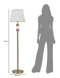 Miniatyrbild 6 av 6: FURNLUX GOLVLAMPA WHITY GOLD 41CM