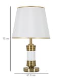 Miniatyrbild 6 av 6: FURNLUX BORDSLAMPA WHITY GOLD 31CM