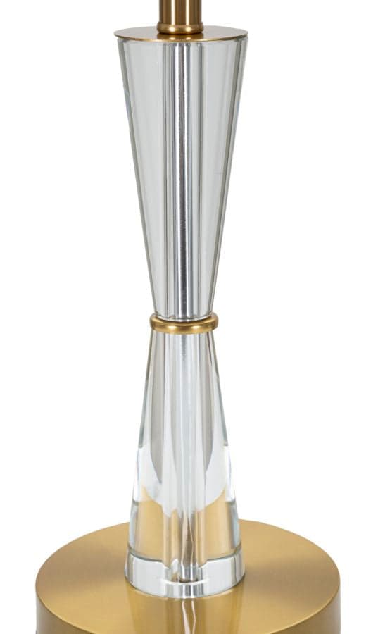 FURNLUX BORDLAMPE CRISTAL GOLD 30CM