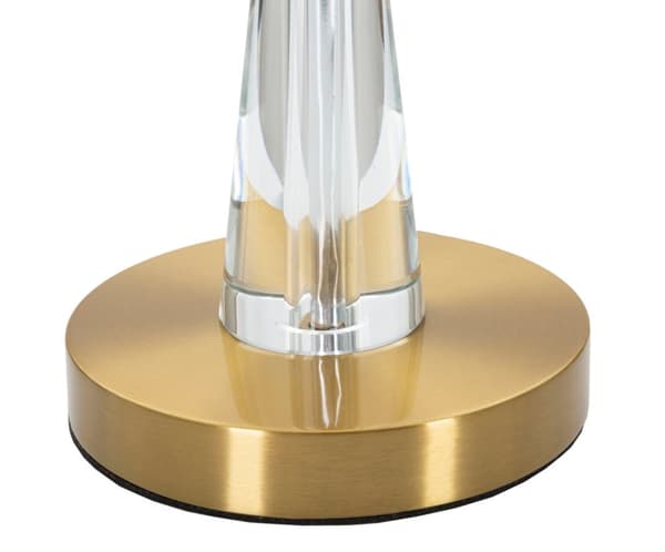 FURNLUX BORDLAMPE CRISTAL GOLD 30CM