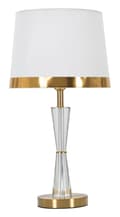 Miniatyrbillede 1 af 6: FURNLUX BORDLAMPE CRISTAL GOLD 30CM