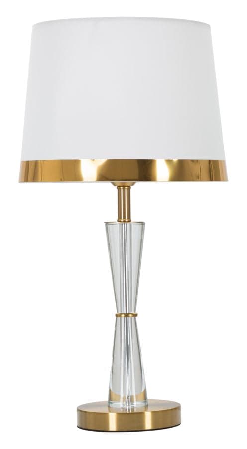 FURNLUX BORDLAMPE CRISTAL GOLD 30CM