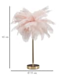 Miniatyrbild 6 av 6: FURNLUX BORDSLAMPA PALM ROSA 40CM