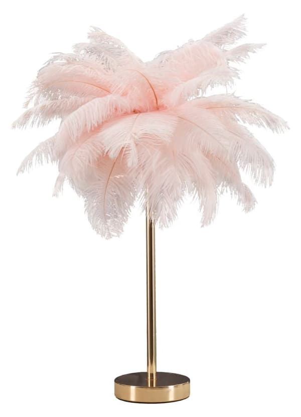 FURNLUX BORDSLAMPA PALM ROSA 40CM