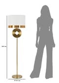 Miniatyrbild 6 av 6: FURNLUX GOLVLAMPA MYNT GULD 40CM