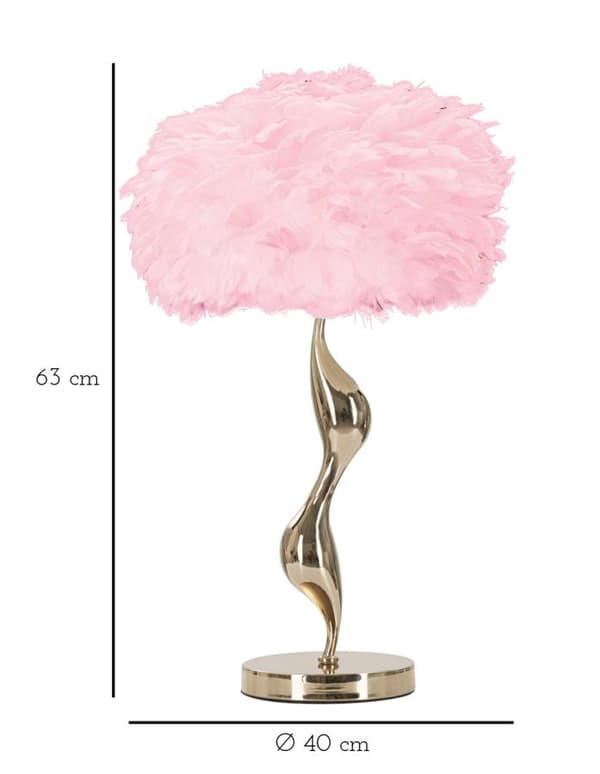 FURNLUX PÖYTÄVALAISIN SLIMMY GOLD 40CM