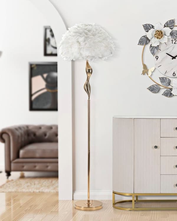FURNLUX GOLVLAMPA SLIMMY GULD 50CM