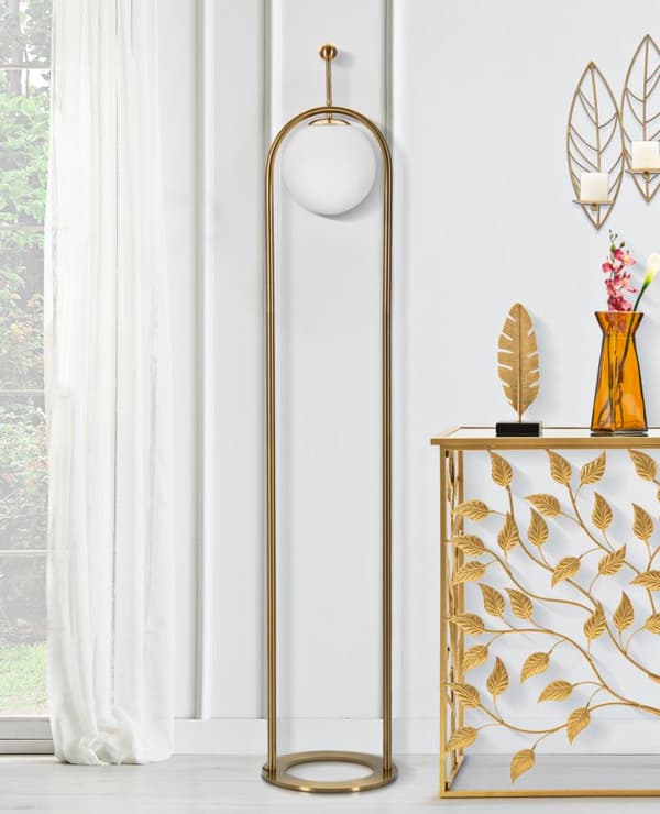 FURNLUX GOLVLAMPA GLAMORÖS GULD 28CM