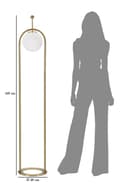 Miniatyrbild 6 av 6: FURNLUX GOLVLAMPA GLAMORÖS GULD 28CM