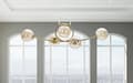 Miniatyrbillede 7 af 8: FURNLUX LOFTSLAMPE JAPAN GULD 100CM
