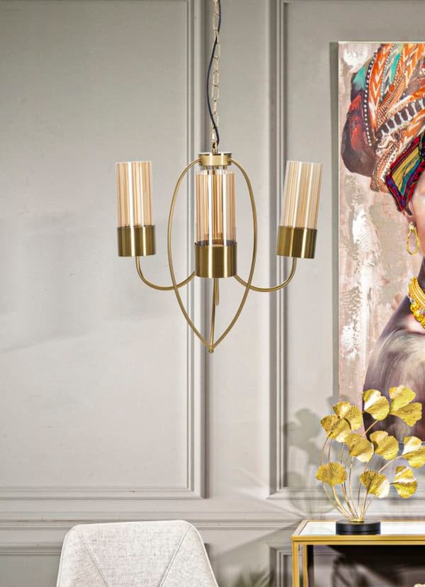 FURNLUX LOFTSLAMPE VERSAILLES SORT 60CM