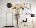Miniatyrbillede 7 af 8: FURNLUX LOFTSLAMPE VERSAILLES SORT 60CM