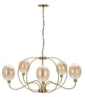 Miniatyrbillede 1 af 7: FURNLUX LOFTSLAMPE VIENNA GOLD 100CM
