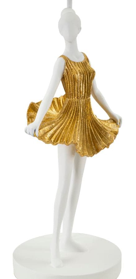 FURNLUX BORDSLAMPA DANCER GULD 30CM