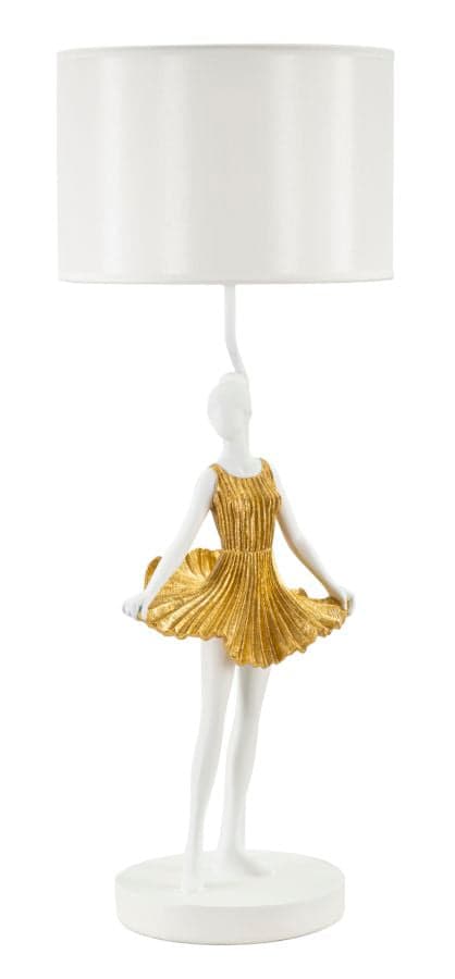FURNLUX BORDSLAMPA DANCER GULD 30CM