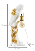 Miniatyrbild 9 av 9: FURNLUX BORDSLAMPA PAPEGOJA GULD 20CM