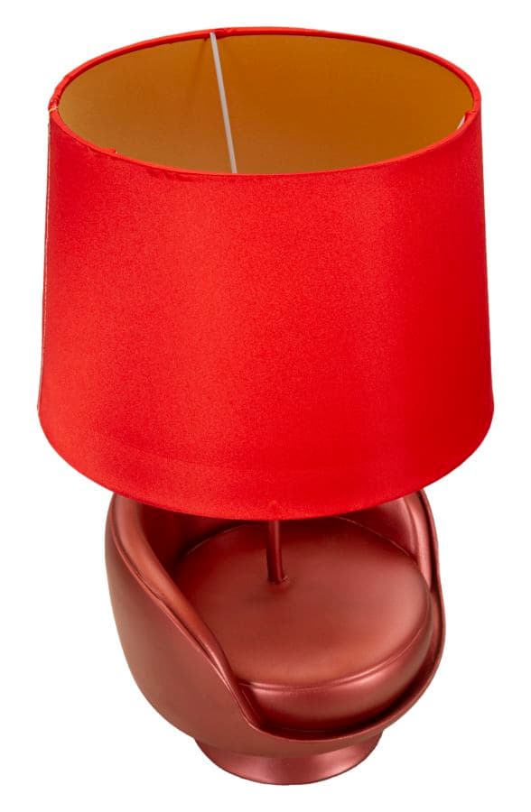 FURNLUX BORDLAMPE MIDCENTURY RØD 26CM