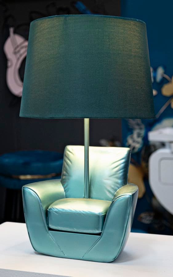 FURNLUX BORDSLAMPA MIDCENTURY GRÖN 26CM