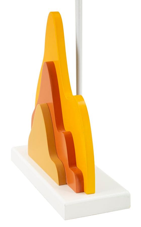 FURNLUX BORDSLAMPA FÄRGGLAD GUL 30CM