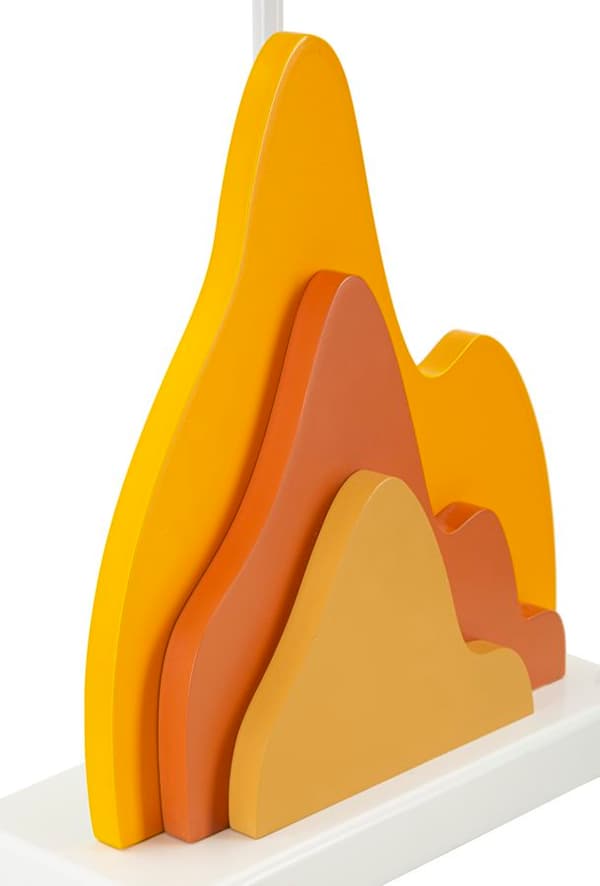 FURNLUX BORDSLAMPA FÄRGGLAD GUL 30CM