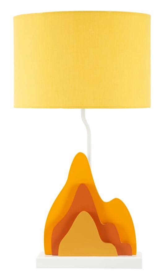 FURNLUX BORDSLAMPA FÄRGGLAD GUL 30CM