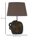 Miniatyrbild 6 av 6: FURNLUX BORDSLAMPA TRIBY BRUN 31CM