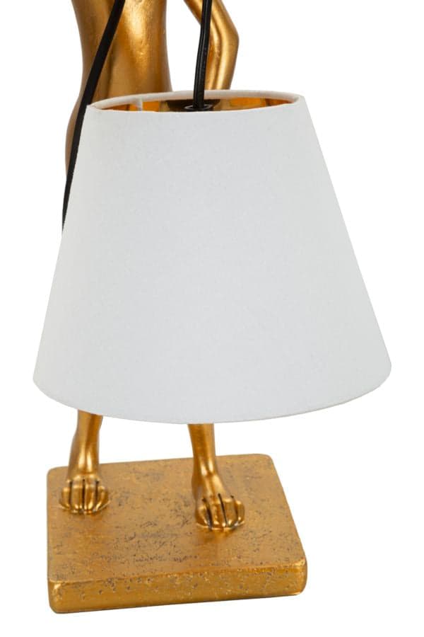 FURNLUX BORDSLAMPA KANIN GULD 26CM