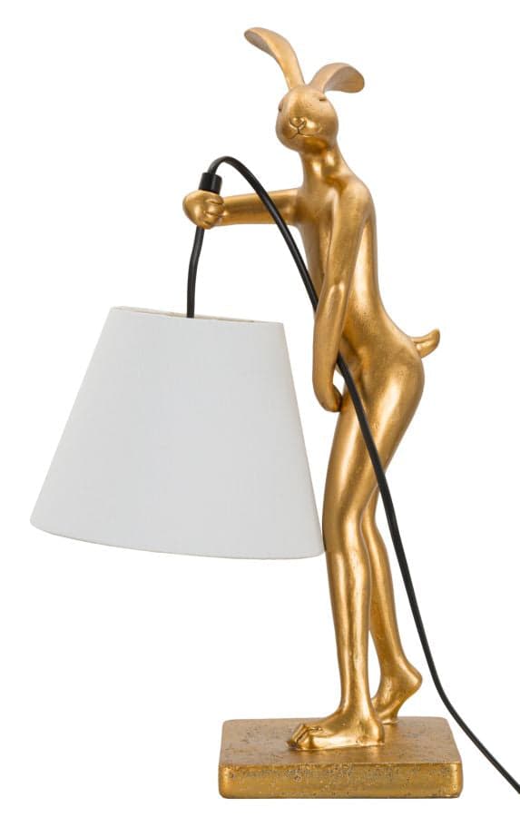 FURNLUX BORDSLAMPA KANIN GULD 26CM