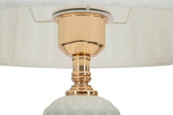 FURNLUX BORDSLAMPA TORY VIT 30CM