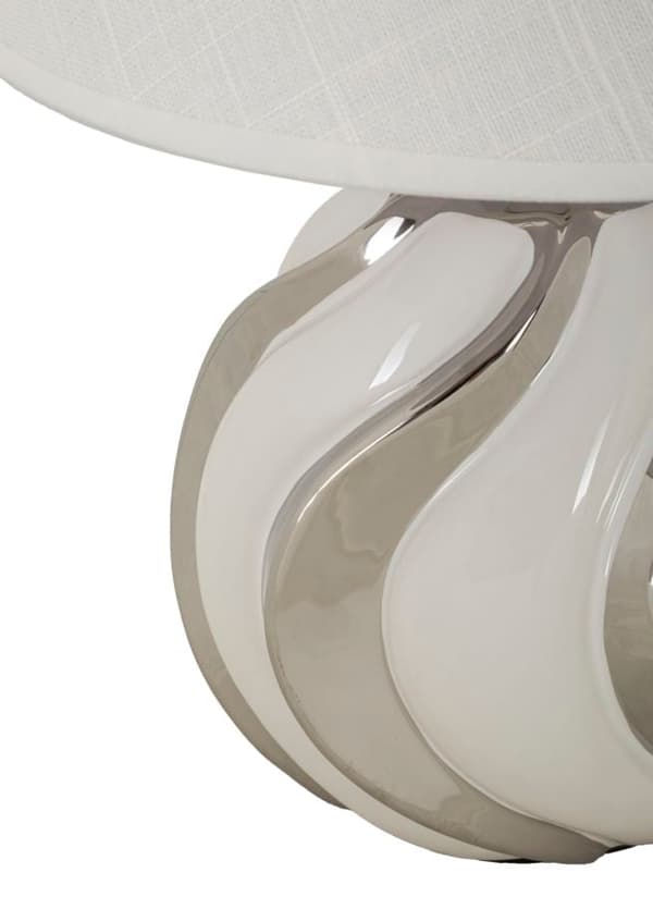 FURNLUX BORDSLAMPA SKINANDE VIT 30CM