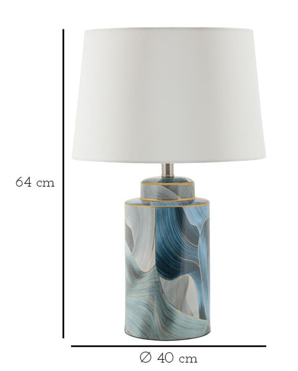 FURNLUX BORDSLAMPA ELEGANT VIT 40CM