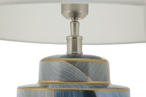 FURNLUX BORDSLAMPA ELEGANT VIT 40CM