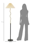 Miniatyrbild 6 av 6: FURNLUX GOLVLAMPA CLOSY SVART 46CM