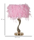 Miniatyrbild 6 av 6: FURNLUX BORDSLAMPA VAGN ROSA 25CM