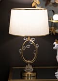 Miniatyrbild 5 av 6: FURNLUX BORDSLAMPA VERSAILLES VIT 36CM