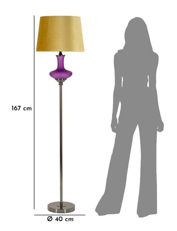 FURNLUX GOLVLAMPA MILVA ROSA 40CM