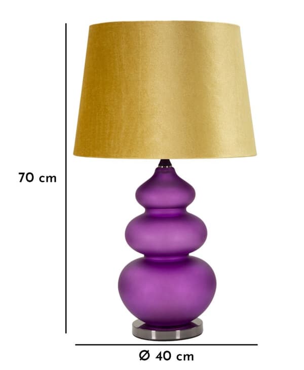 FURNLUX BORDSLAMPA MILVA ROSA 40CM